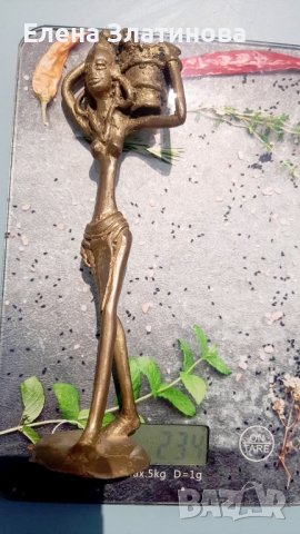 Африканска скулптура , снимка 2 - Статуетки - 41448732