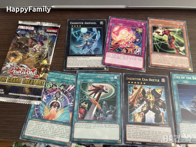 НОВ стар Югио Yu-Gi-Oh yugioh Бустер Бустери дек тесте The Grand Creators