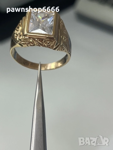 Златен пръстен 14 карата , снимка 15 - Пръстени - 52152176