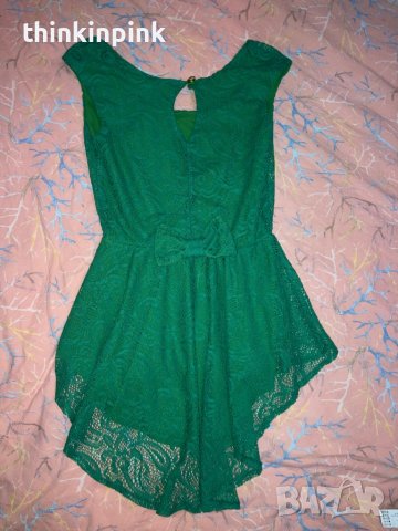 Зелен потник блузка, снимка 3 - Корсети, бюстиета, топове - 41749420