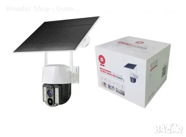 WiFi соларна камера 4G SIM карта, 8MP V380 VC3-4G