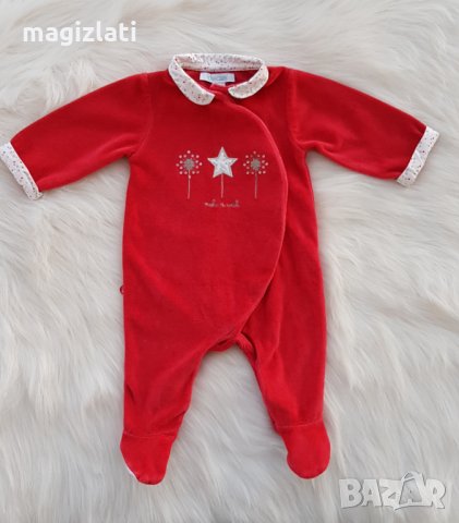 Коледен ромпър 0-3 месеца