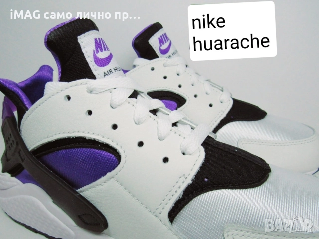 Дамски маратонки Nike Huarache 37.5 размер, снимка 5 - Маратонки - 52038757