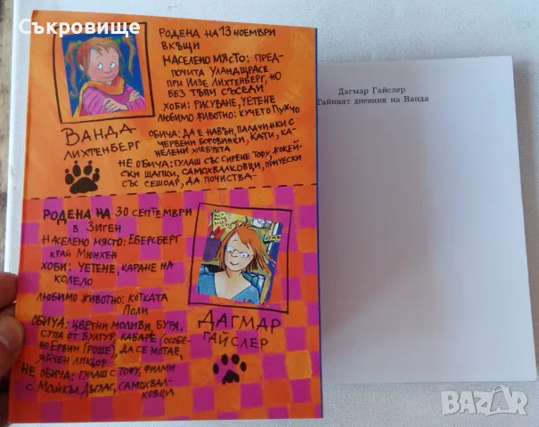 Детска книжка: Дагмар Гайслер - Тайният дневник на Ванда, снимка 3 - Детски книжки - 47862502