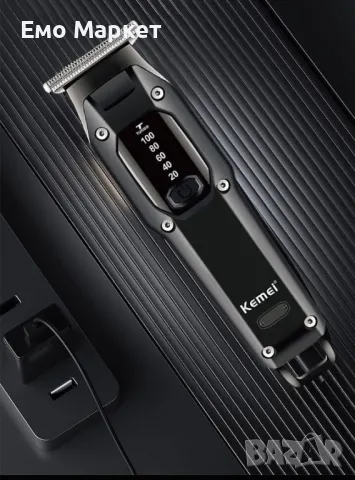 Машинка за подстригване Kemei с голям капацитет на батерията, снимка 7 - Машинки за подстригване - 48937350