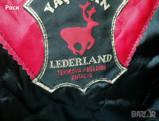 Кожено манто LEDERLAND с качулка 2ХЛ/3ХЛ, снимка 7 - Палта, манта - 42561501