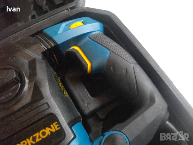 WORKZONE 2018г. 1500W 5J ЕЛЕКТРИЧЕСКИ ПЕРФОРАТОР КЪРТАЧ 4 ПОЗИЦИОНЕН ОТЛИЧЕН В КУФАР, снимка 8 - Перфоратори - 48268746