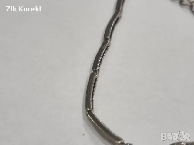 Дамска сребърна гривна, снимка 4 - Гривни - 55953870