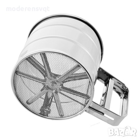 Метално сито с въртящ механизъм за брашно и пудра захар, снимка 5 - Аксесоари за кухня - 41855655