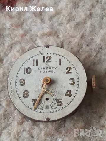 Механизъм с циферблат от стар ръчен часовник 52105, снимка 6 - Мъжки - 52270429