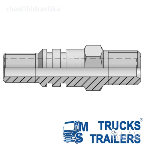 Адаптер за хидравлични цилиндри DI NATALE BERTELLI 1/2“ NIP07000000, снимка 3 - Части - 53200325