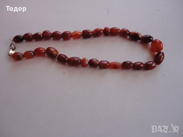 Колие гердан от корнеол , снимка 7 - Колиета, медальони, синджири - 52849641