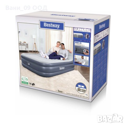 Надуваемо легло с ВГРАДЕНА ПОМПА!, снимка 10 - Надуваеми легла - 41487430