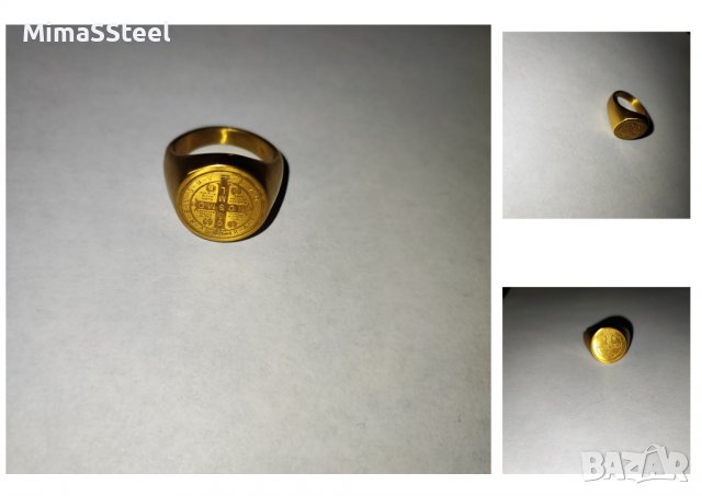 Мъжки стоманен пръстен Stainless Steel 316L, снимка 5 - Пръстени - 39281053