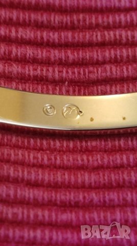 Златна гривна Svarovski с кристали. , снимка 6 - Гривни - 40804663