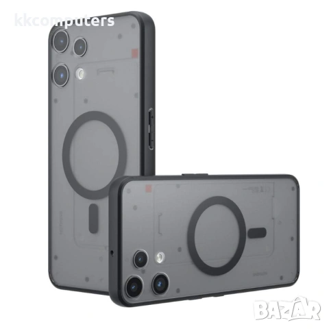 Защитен Калъф за Nothing Phone (3a) Lite 5G - PC+TPU, Матов, Магнитен, Вкл. Протектор - Прозрачно Че