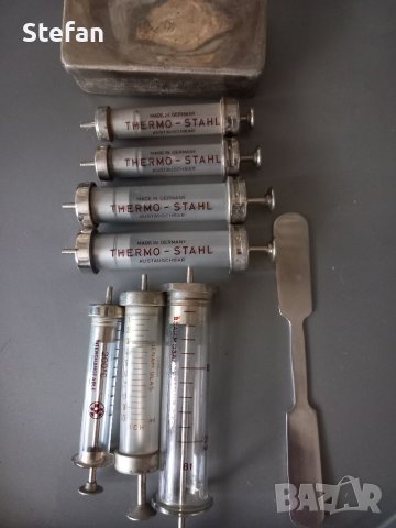 Стари стъклени спринцовки - Made in Germany