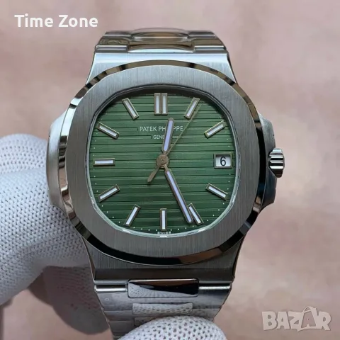 Patek Philippe Nautilus 40mm Steel Olive Green Dial Automatic Различни Варианти, снимка 1 - Мъжки - 48002729