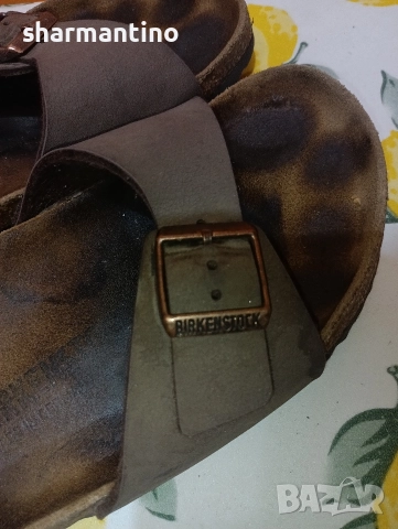 Birkenstock кожени чехли N 40 - 15 лв, снимка 3 - Чехли - 52755859
