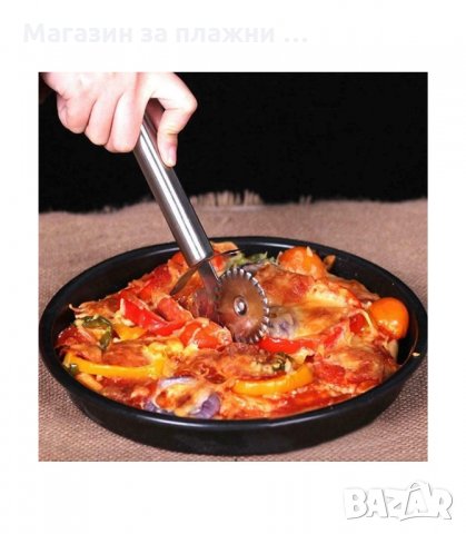 НОЖ ЗА ПИЦА С ДВЕ РОЛКИ, ПРОФЕСИОНАЛЕН - код  2997, снимка 2 - Прибори за хранене, готвене и сервиране - 34140440