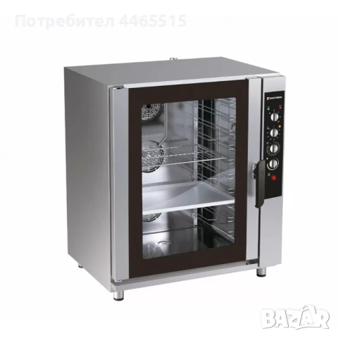 Професионален газов конвектомат – 11 тави 60x40 см, 20 kW, аналогово управление
