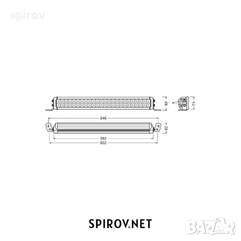LED бар OSRAM LEDriving LIGHTBAR VX500-CB 12/24V 4100lm 6000K, снимка 2 - Части - 55734427