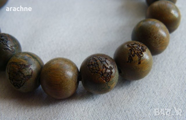 Буда гривна за медитация от рядкото и ценно агарово дърво , снимка 3 - Гривни - 41204990