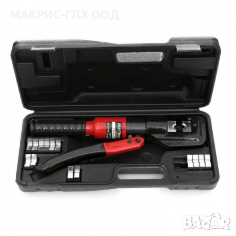 Хидравлични клещи за кербоване, 4 - 70 мм², 310мм, 60 kN, в куфар, снимка 4 - Клещи - 39921293