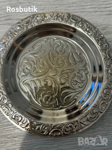 Съветски сервиз с подстакани за чай/кафе  6 чаши и 6 чинии , снимка 4 - Сервизи - 53424971