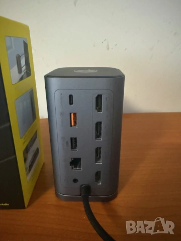 Hub USB докинг станция Baseus Spacemate Series 11-в-1, USB-C към 2x HDMI 4K@60Hz, 2x DP 4K@60Hz, 2x , снимка 6 - Други - 53408239