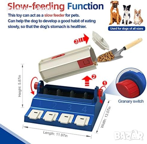 Нова Интерактивна играчка за кучета за обучение/Хранене Пъзел лакомства, снимка 5 - За кучета - 41429606