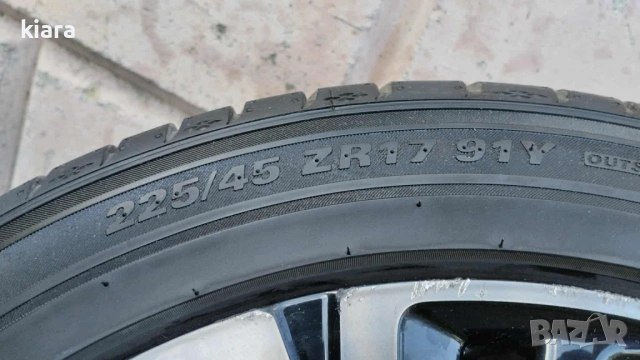 Оригинални лети джанти 17" 5х114,3 Хонда, снимка 3 - Гуми и джанти - 53835989