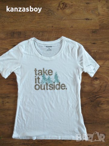 columbia - страхотна туризъм тениска КАТО НОВА , снимка 4 - Тениски - 42103866