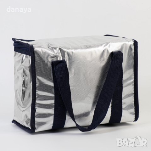3773 Термо чанта за храна и напитки с цветни дръжки, 8 литра, снимка 8 - Хладилни чанти - 41019001