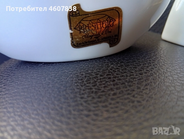 Ваза порцелан 22 к злато 12 см, снимка 6 - Вази - 52428928