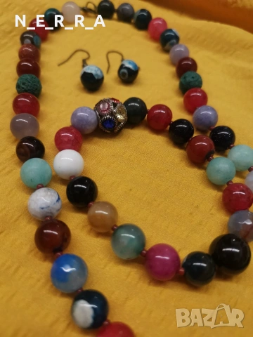 Комплект естествени камъни, снимка 3 - Бижутерийни комплекти - 53710525