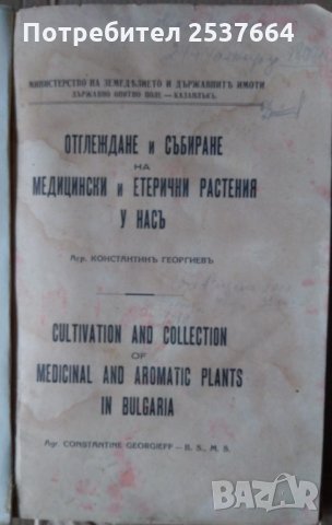 Отглеждане и събиране на медицински и етерични растения у насъ  1940г  К.Георгиев, снимка 2 - Специализирана литература - 35764341