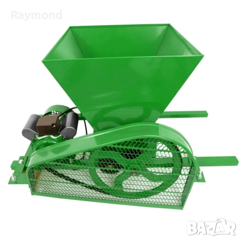 Електрическа гроздомелачка 750W – издръжливи ролки, стоманена вана, 450кг/час, снимка 5 - Други инструменти - 51793508