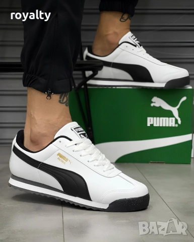 Мъжки Маратонки Puma-roma Цвят-Бяло и Черно