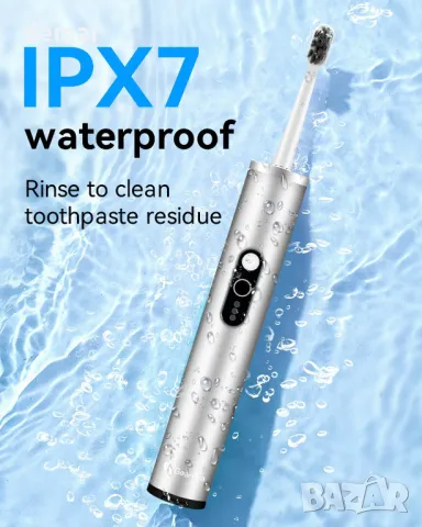 Прибираща се електрическа четка за зъби GearOra, вградена UV дезинфекция, снимка 7 - Други - 49274962