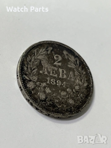 Сребърна монета 2 лева 1894, снимка 3 - Нумизматика и бонистика - 53159715