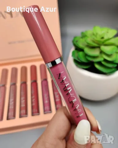 Комплект от 6 броя дълготрайни течни матови червила за устни Handaiyan
, снимка 5 - Козметика за лице - 50307274