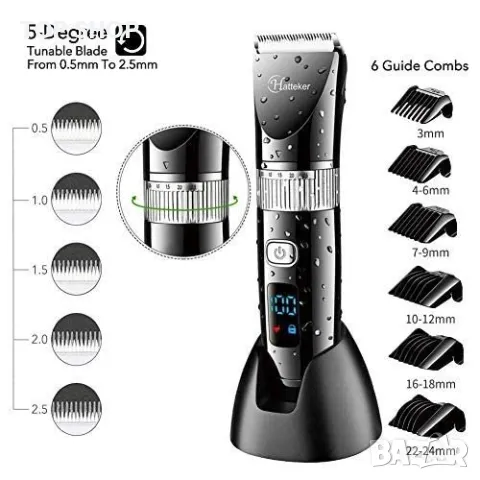 Професионален мулти тример Hatteker RFC 690 с аксесоари и сменяеми глави, снимка 7 - Тримери - 48621035