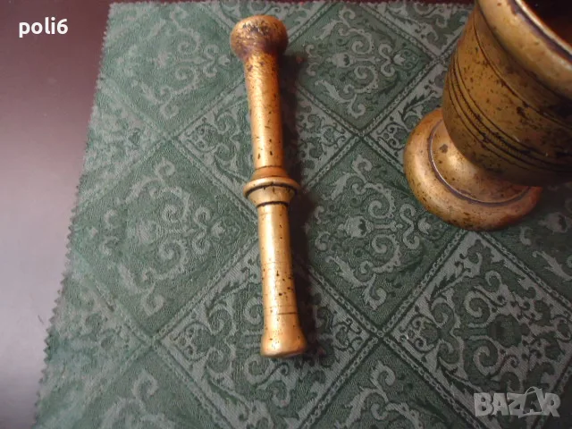 масивно бронзово хаванче с чукало, снимка 4 - Антикварни и старинни предмети - 55939005