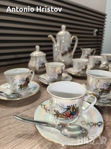 Порцеланов сервиз за кафе , снимка 3 - Сервизи - 52184297