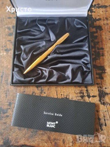 химикалка Montlbanc Meisterstück Solitaire Sol GP-PS позлатена 2930 Mod 164, снимка 2 - Ученически пособия, канцеларски материали - 41085240