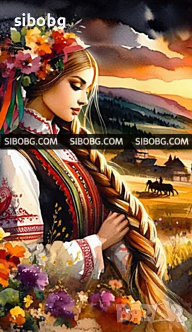 Диамантен гоблен с български мотиви, снимка 1