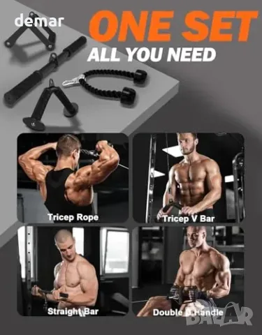 Комплект приставки Fitarc за фитнес скрипец с лостове, двойна ръкохватка и въже, снимка 3 - Други стоки за дома - 56011811