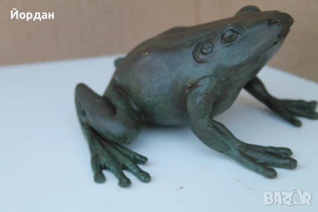 Бронзова фигура ''Жаба'', снимка 5 - Колекции - 51170636