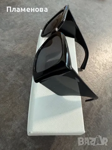 Дамски черни слънчеви очила с дебела рамка , снимка 4 - Слънчеви и диоптрични очила - 49357921